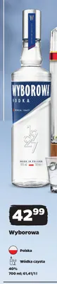 Wódka czysta Wyborowa promocja w Netto