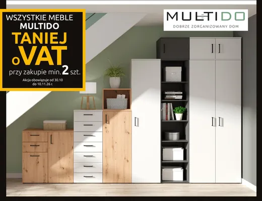 Meble Multido promocja w Black Red White