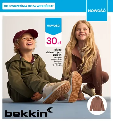 Bluza dziewczęca Bekkin promocja w Pepco