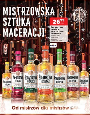Wódka smakowa Żołądkowa Gorzka Mango z Miętą promocja w Stokrotka