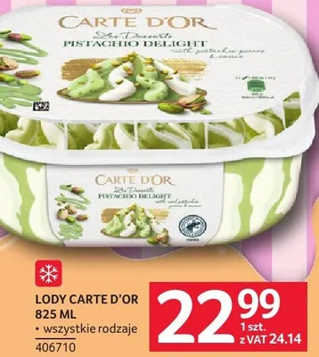 Lody Carte d'Or promocja w Selgros