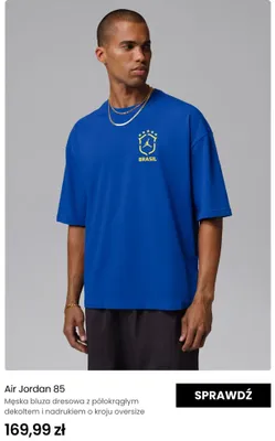 Męska bluza dresowa Air Jordan 85 z półokrągłym dekoltem i nadrukiem o kroju oversize promocja w Strefa Mundial