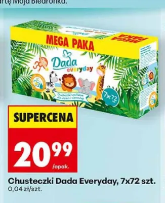 Chusteczki Dada Everyday 7-pak 72szt. promocja w Biedronka