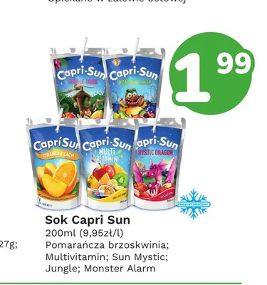 Sok Capri Sun Sun Mystic promocja w Limonka
