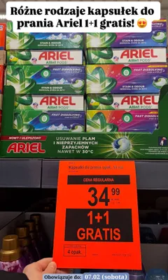 Kapsułki do prania opakowanie 19 sztuk promocja w Aldi