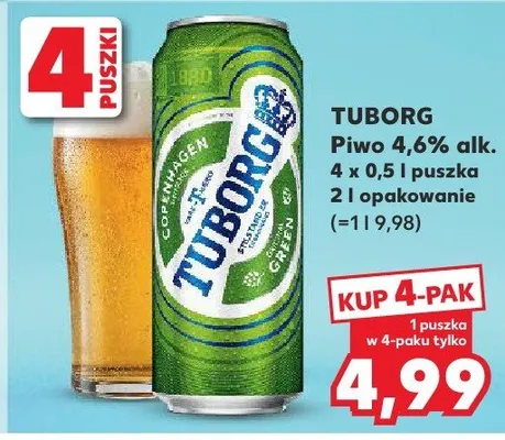 Piwo 4,6% alk. promocja w Kaufland