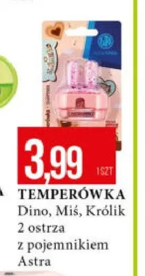 Temperówka Dino Miś Królik Keyroad z pojemnikiem promocja w Leclerc