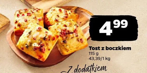 Tost z boczkiem promocja w Netto