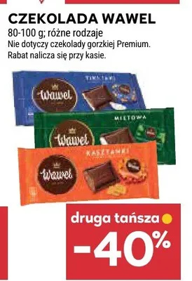 Czekolada Wawel różne rodzaje promocja w Stokrotka