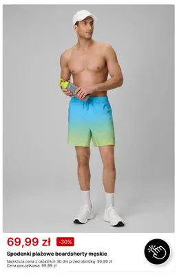 Spodenki plażowe boardshorty męskie 4F promocja w 4F