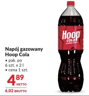 Napój gazowany Hoop Cola promocja w Makro