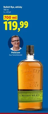 Whisky Bulleit Rye promocja w Lidl