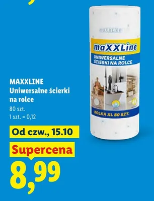 Uniwersalne ścierki na rolce Maxxline promocja w Lidl