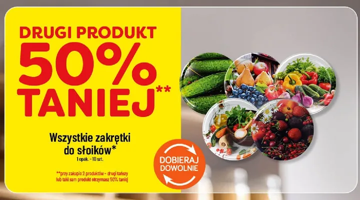 Zakrętki do słoików promocja w POLOmarket