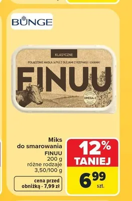Miks do smarowania Finuu klasyczne promocja w Carrefour