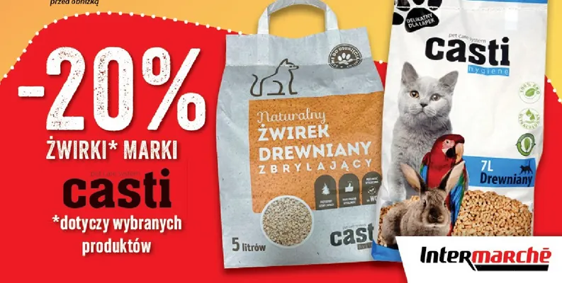 Żwirki marki Casti promocja w Intermarche