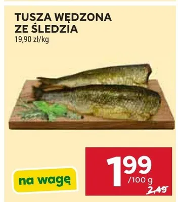 Tusza wędzona ze śledzia promocja w Stokrotka