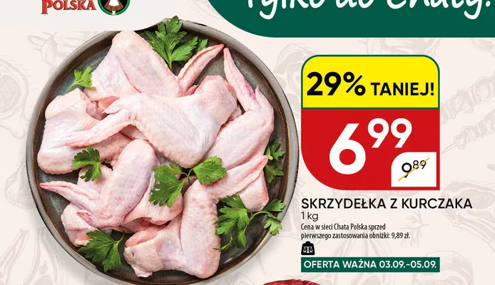 Skrzydełka z kurczaka promocja w Chata Polska