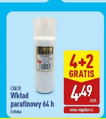 Wkład parafinowy Calix 64h promocja w Aldi