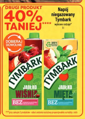 Napój niegazowany Tymbark jabłko mięta promocja w POLOmarket