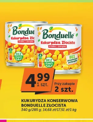 Kukurydza konserwowa Bonduelle Złocista promocja w ABC