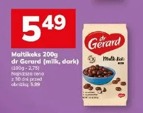 Maltikeks 200g dr Gerard (milk, dark) promocja w Hitpol