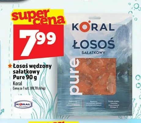 Łosoś wędzony sałatkowy Pure promocja w TOPAZ