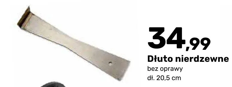 Dłuto nierdzewne bez oprawy promocja w Bricomarche