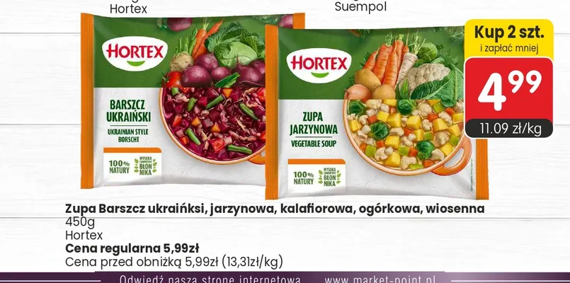 Zupa kalafiorowa Hortex promocja w Market Point