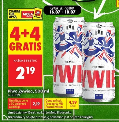 Piwo Żywiec Premium promocja w Biedronka