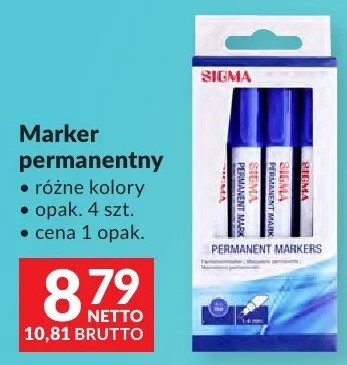 Marker permanentny różne kolory promocja w Makro