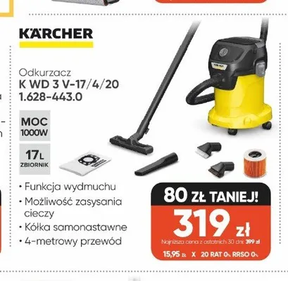 Odkurzacz Kärcher K WD 3 promocja w Max Elektro