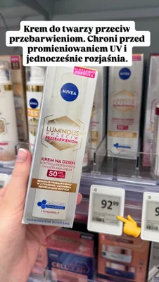 Krem do twarzy przeciw przebarwieniom na dzień SPF 50 promocja w Rossmann
