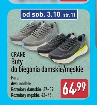 Buty do biegania męskie Crane promocja w Aldi