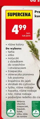 Przybory i akcesoria kuchenne tarka promocja w Biedronka
