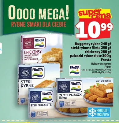 Paluszki rybne złote Frosta promocja w TOPAZ