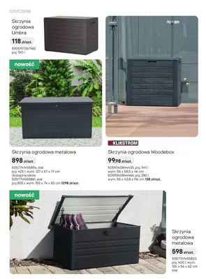Skrzynia ogrodowa metalowa promocja w Castorama