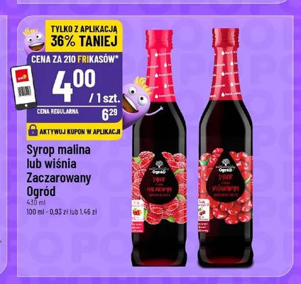 Syrop malina Zaczarowany Ogród promocja w POLOmarket
