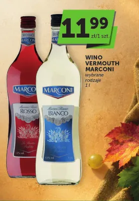 Wino białe vermouth Marconi Bianco promocja w Euro Sklep
