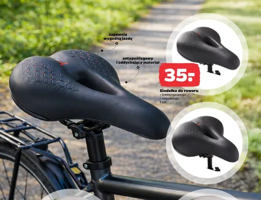 Siodełko do roweru trekkingowego, miejskiego promocja w Netto