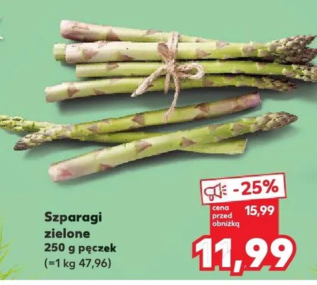 Szparagi zielone promocja w Kaufland