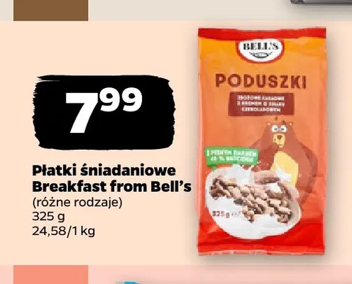 Płatki śniadaniowe Bell's Poduszki promocja w Netto