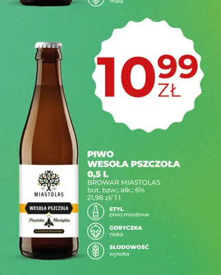 Piwo Wesoła Pszczoła Browar Miastolas promocja w Duży Ben