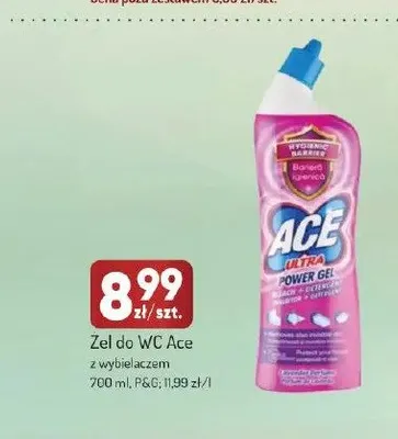 Żel do WC Ace z wybielaczem promocja w Avita