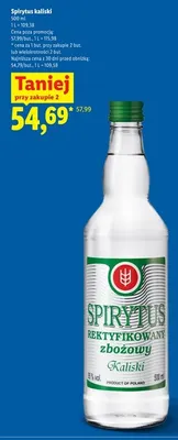 Spirytus kaliski promocja w Lidl
