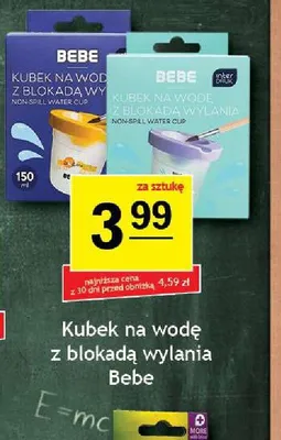 Kubek na wodę z blokadą wylania Bebe promocja w Gram Market