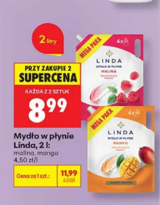 Mydło w płynie Linda promocja w Biedronka
