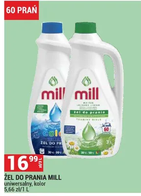 Żel do prania Mill kolor promocja w Merkury Market
