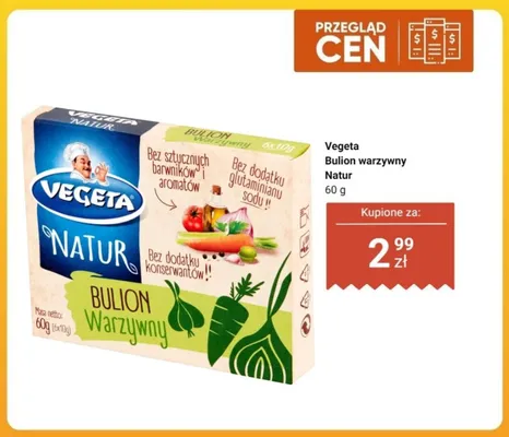 Bulion warzywny Vegeta Natur 6-pak 10 g promocja w Dino