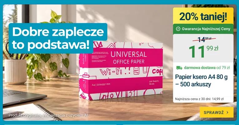 Papier ksero A4 80 g 500 arkuszy Universal promocja w ERLI